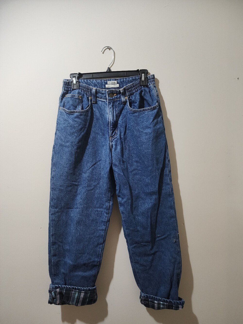 Vintage L.L. Bean Relaxed-Fit Dark Blue Denim Jeans Womens